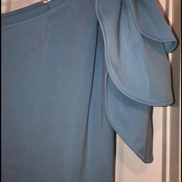 Blue Maternity Formal Dress - Picture 5 of 5